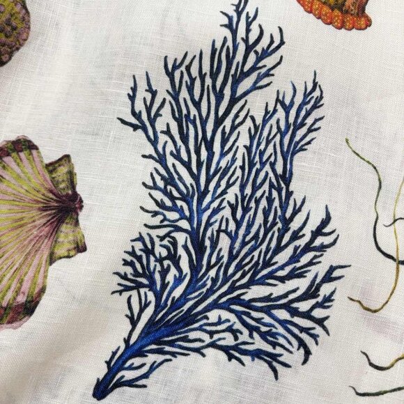 ALÉMAIS Sea Short-Sleeve Linen Midi Dress - Picture 12 of 16